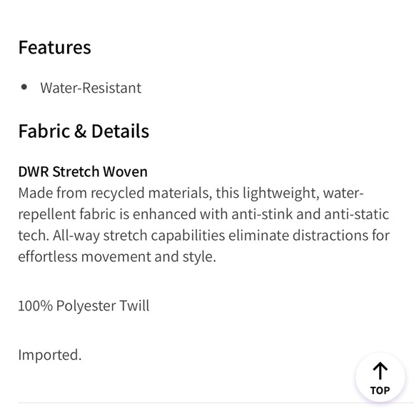 Fabletics Only Coach’s Button Water Resistant Jacket with Waist Elastics Size L - Picture 12 of 12